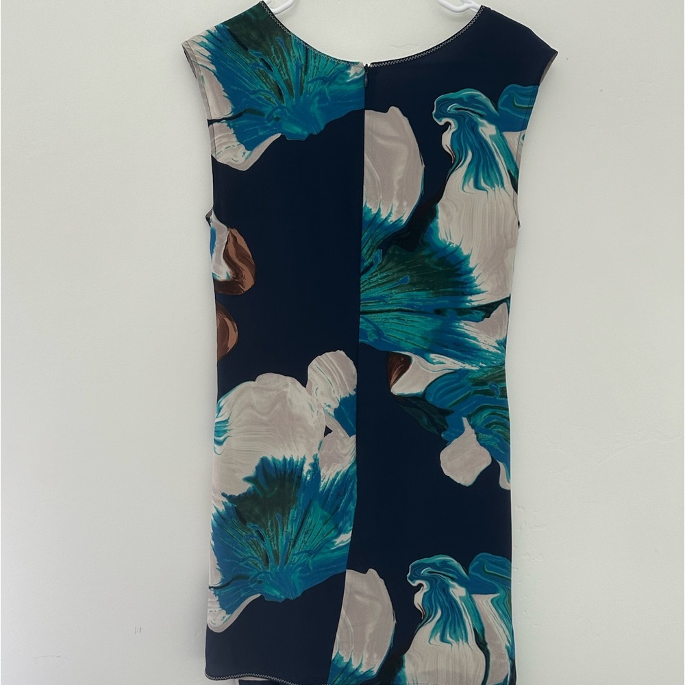 ANTHROPOLOGIE COQUILLE Silk Asymmetrical Dress 6 - Picture 3 of 14